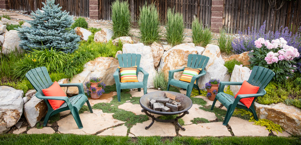 C&H Landscaping Outdoor Patio Natural Stone Landscape Design